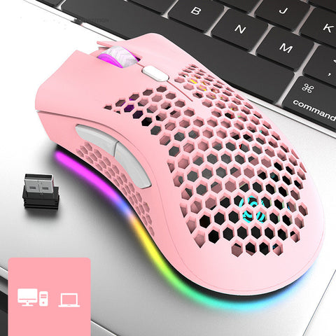 Wireless-Gaming-Maus mit RGB-Beleuchtung